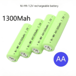 4pcs 1300mah Nimh Rechargeable AA Piles